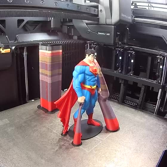 The finished model printed in color